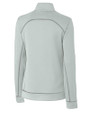 Binghamton Rumble Ponies Clique Helsa  Performance Womens Half Zip Pullover Sweatshirt Light Grey Mannequin Back
