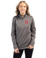Nashville Sounds Clique Helsa  Performance Womens Half Zip Pullover Sweatshirt Titan Front