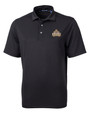 Riverdale High School Cutter & Buck Virtue Recycled Featherlight Pique Mens Polo Black Mannequin