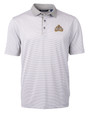 Riverdale High School Cutter & Buck Virtue Eco Pique Micro Stripe Recycled Mens Polo POLWH_MANN_HG 1