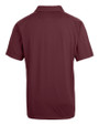 Mannequin back view of a Bordeaux Cutter & Buck Prospect Eco Textured Stretch Recycled Mens Short Sleeve Polo