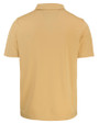 Mannequin back view of a Desert Cutter & Buck Prospect Eco Textured Stretch Recycled Mens Short Sleeve Polo