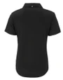 Chicago Bears Mono Cutter & Buck Forge Eco Stretch Recycled Womens Short Sleeve Polo Black Mannequin Back