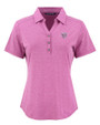 Chicago Bears Mono Cutter & Buck Forge Eco Stretch Recycled Womens Short Sleeve Polo Gelato Heather Mannequin