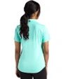 Miami Dolphins Mono Cutter & Buck Forge Eco Stretch Recycled Womens Short Sleeve Polo Fresh Mint Heather Back
