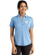 Pittsburgh Steelers Mono Cutter & Buck Forge Eco Stretch Recycled Womens Short Sleeve Polo Dark Atlas Heather Front