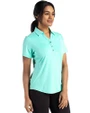 Pittsburgh Steelers Mono Cutter & Buck Forge Eco Stretch Recycled Womens Short Sleeve Polo Fresh Mint Heather Side