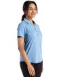 Tennessee Titans Mono Cutter & Buck Forge Eco Stretch Recycled Womens Short Sleeve Polo Dark Atlas Heather Side