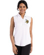 Minnesota Vikings Cutter & Buck Forge Eco Stretch Recycled Womens Sleeveless Polo White Front