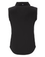 Chicago Bears Mono Cutter & Buck Forge Eco Stretch Recycled Womens Sleeveless Polo Black Mannequin Back