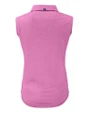 Chicago Bears Mono Cutter & Buck Forge Eco Stretch Recycled Womens Sleeveless Polo Gelato Heather Mannequin Back
