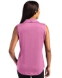 Washington Commanders Mono Cutter & Buck Forge Eco Stretch Recycled Womens Sleeveless Polo Gelato Heather Back