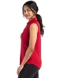 Buffalo Bills Americana Cutter & Buck Forge Eco Stretch Recycled Womens Sleeveless Polo Cardinal Red Side