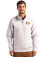 Chicago Bears - Cutter & Buck Roam Epic Versatility Recycled Quarter Zip Mens Pullover Solitare Front