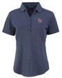 Louisville Bats Cutter & Buck Forge Eco Stretch Recycled Womens Short Sleeve Polo DNVH_MANN_HG 1