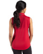 Sacramento River Cats Cutter & Buck Forge Eco Stretch Recycled Womens Sleeveless Polo Cardinal Red Back