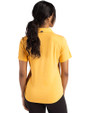 Boston Red Sox City Connect Cutter & Buck Forge Eco Stretch Recycled Womens Short Sleeve Polo College Gold Heather Back