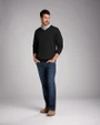 Cutter & Buck Douglas Mens Big and Tall V-neck Black Front 2
