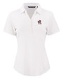 Louisville Cardinals College Vault Cutter & Buck Forge Eco Stretch Recycled Womens Short Sleeve Polo White Mannequin