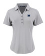 New Hampshire Wildcats College Vault Cutter & Buck Forge Recycled Four-Way Stretch Womens Polo Polished Medium Gray Mannequin