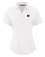New Hampshire Wildcats College Vault Cutter & Buck Forge Recycled Four-Way Stretch Womens Polo White Mannequin