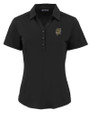 Grambling Tigers College Vault Cutter & Buck Forge Eco Stretch Recycled Womens Short Sleeve Polo BL_MANN_HG 