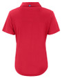 Winston-Salem State Rams Cutter & Buck Forge Eco Stretch Recycled Womens Short Sleeve Polo Cardinal Red Mannequin Back