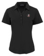 Florida State Seminoles Cutter & Buck Forge Eco Stretch Recycled Womens Short Sleeve Polo Black Mannequin