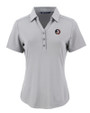 Florida State Seminoles Cutter & Buck Forge Eco Stretch Recycled Womens Short Sleeve Polo Polished Medium Gray Mannequin
