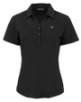 Seton Hall Pirates Cutter & Buck Forge Eco Stretch Recycled Womens Short Sleeve Polo BL_MANN_HG 