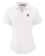 Georgia Bulldogs Alumni Cutter & Buck Forge Eco Stretch Recycled Womens Short Sleeve Polo White Mannequin