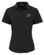Memphis Tigers Cutter & Buck Forge Eco Stretch Recycled Womens Short Sleeve Polo BL_MANN_HG 