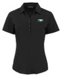 North Dakota Cutter & Buck Forge Eco Stretch Recycled Womens Short Sleeve Polo BL_MANN_HG 