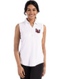 Lamar Cardinals Cutter & Buck Forge Eco Stretch Recycled Womens Sleeveless Polo White Front