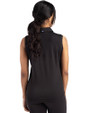 Missouri Tigers College Vault Cutter & Buck Forge Eco Stretch Recycled Womens Sleeveless Polo Black Back