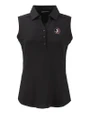 Florida State Seminoles Cutter & Buck Forge Eco Stretch Recycled Womens Sleeveless Polo Black Mannequin