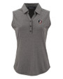 Florida State Seminoles Cutter & Buck Forge Eco Stretch Recycled Womens Sleeveless Polo Dark Black Heather Mannequin