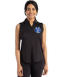 Air Force Falcons College Vault Cutter & Buck Forge Eco Stretch Recycled Womens Sleeveless Polo Black Front