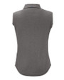 Nebraska Cornhuskers College Vault Cutter & Buck Forge Eco Stretch Recycled Womens Sleeveless Polo Dark Black Heather Mannequin Back