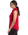 Washington State Cougars Cutter & Buck Forge Eco Stretch Recycled Womens Sleeveless Polo Cardinal Red Side