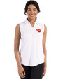 Dayton Flyers Cutter & Buck Forge Eco Stretch Recycled Womens Sleeveless Polo White Front