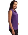 Tennessee Tech Golden Eagles Cutter & Buck Forge Recycled Four-Way Stretch Womens Sleeveless Polo Dark College Purple Heather Side