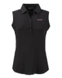 Texas Tech Red Raiders College Vault Cutter & Buck Forge Eco Stretch Recycled Womens Sleeveless Polo Black Mannequin