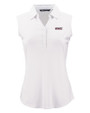 Texas Tech Red Raiders College Vault Cutter & Buck Forge Eco Stretch Recycled Womens Sleeveless Polo White Mannequin