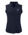 New Hampshire Wildcats College Vault Cutter & Buck Forge Eco Stretch Recycled Womens Sleeveless Polo NVBU_MANN_HG 