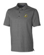 Oregon Ducks Cutter & Buck Forge Heathered Stretch Mens Polo Charcoal Heather Mannequin