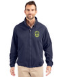 Nashville SC Cutter & Buck Charter Eco Knit Recycled Big & Tall Full-Zip Jacket Navy Blue Front