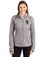 Minnesota United FC Cutter & Buck Mainsail Full Zip Hooded Womens Jacket Polished Heather Front
