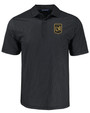 LAFC Cutter & Buck Pike Eco Shadow Check Print Recycled Mens Big & Tall Polo BL_MANN_HG 1