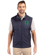 Seattle Sounders FC Cutter & Buck Stealth Hybrid Quilted Mens Windbreaker Vest Liberty Navy Front